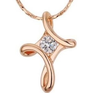 SMALL ETERNITY CROSS W/CZ